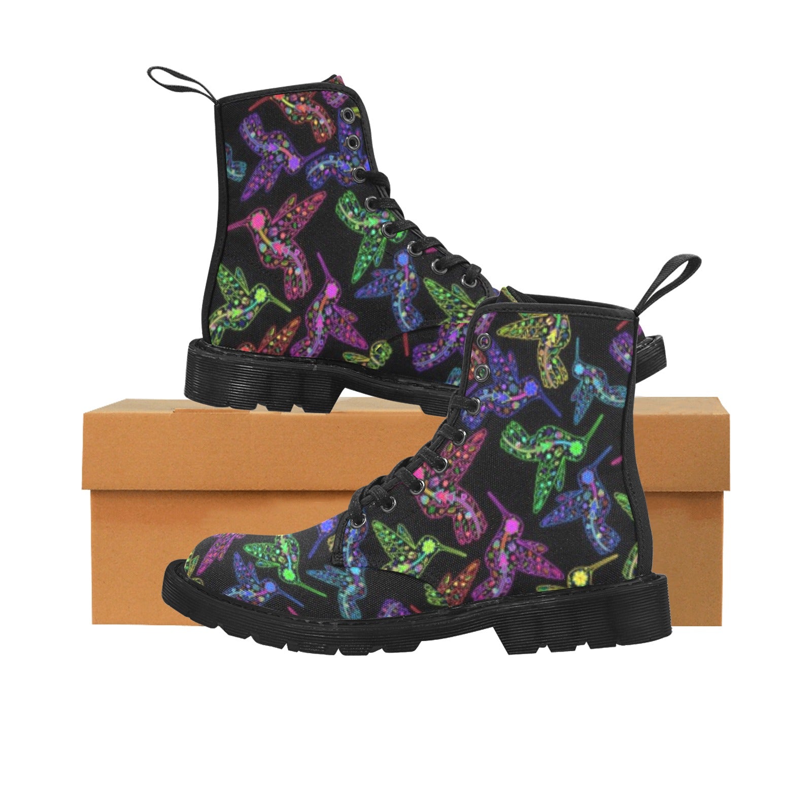 Neon combat boots best sale