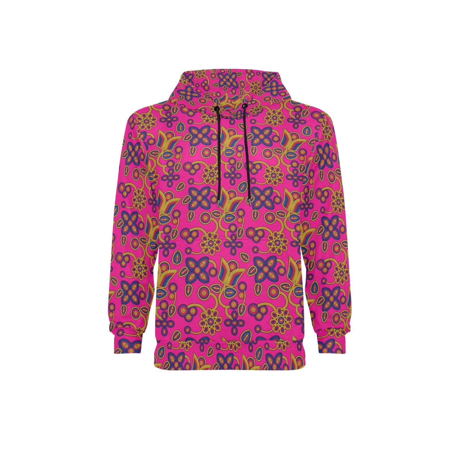 Rainbow Tomorrow Tulip Men's Long Sleeve Fleece Hoodie