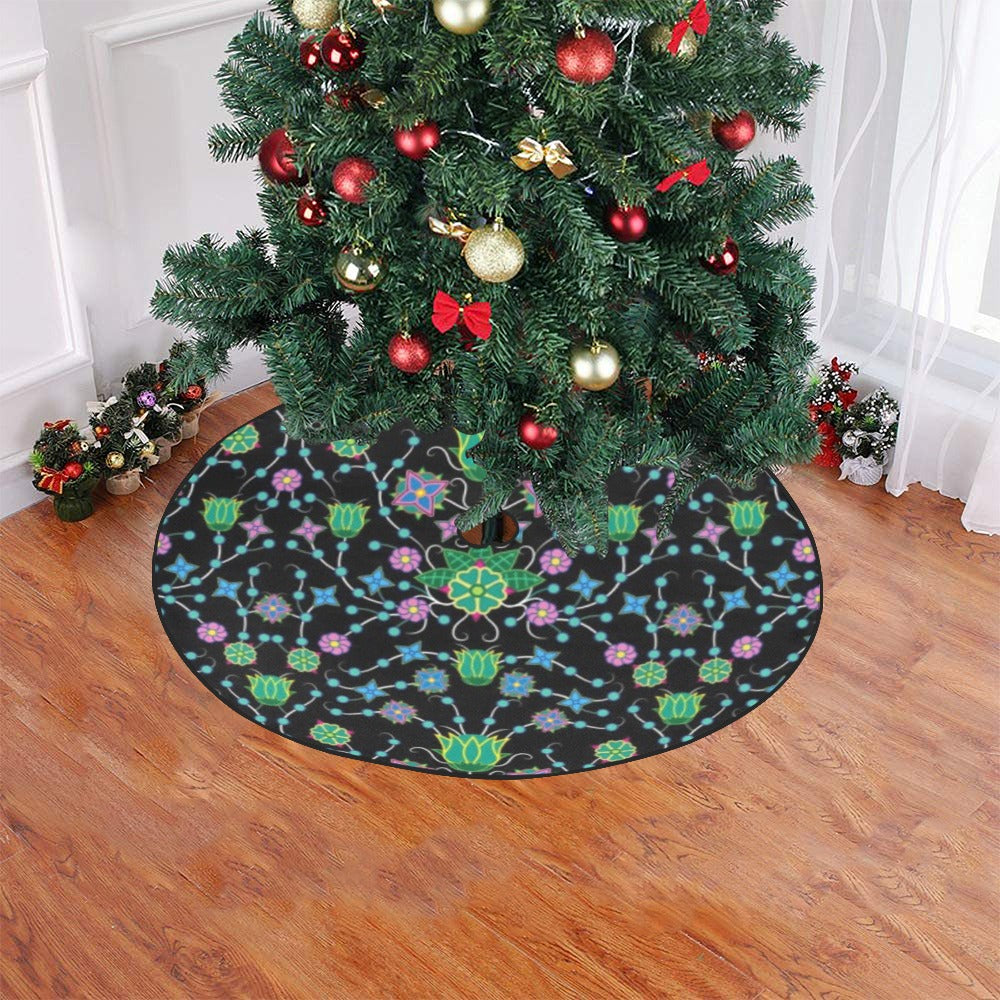 Floral Damask Garden Christmas Tree Skirt 47" x 47"