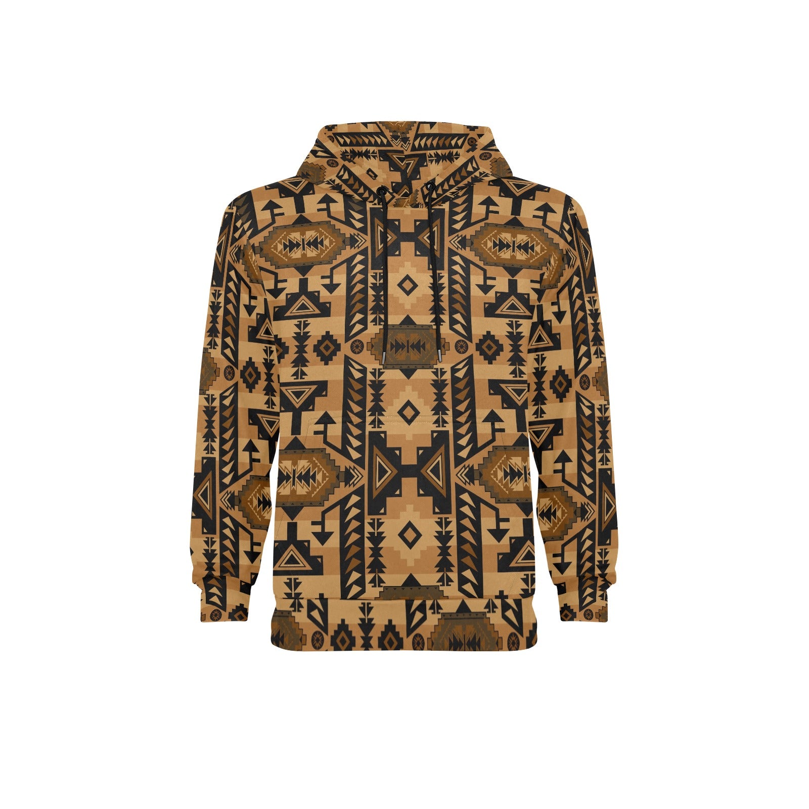 Chiefs Mountain Tan Men's Long Sleeve Fleece Hoodie