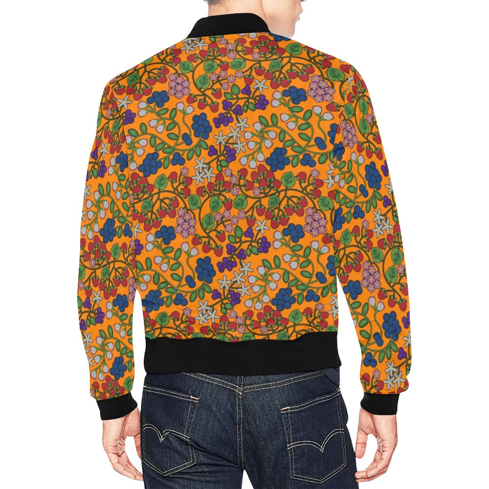 Takwakin Harvest Carrot All Over Print Bomber Jacket for Men