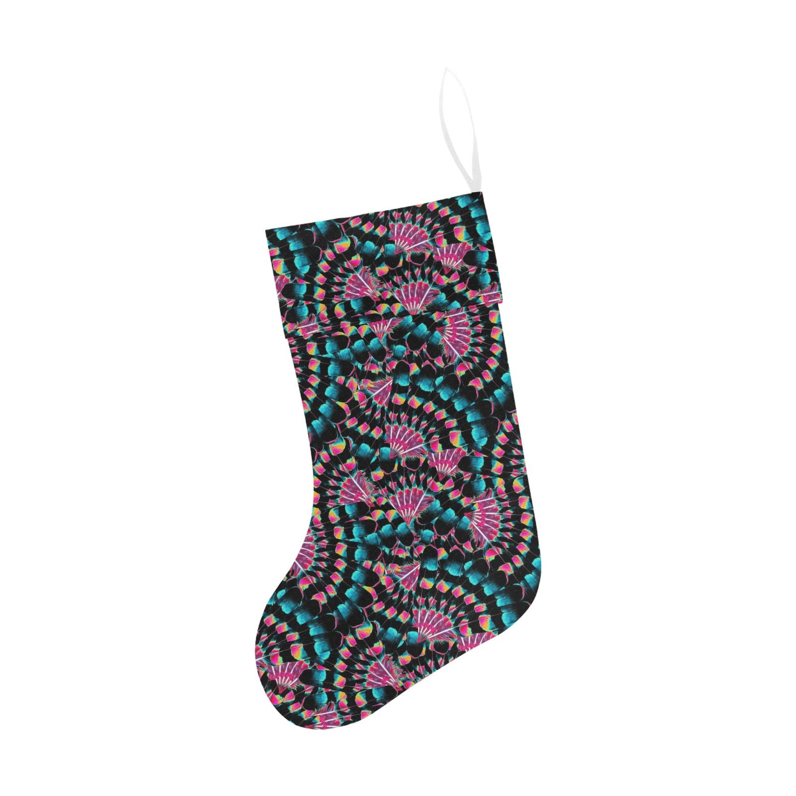 Hawk Feathers Heat Map Christmas Stocking