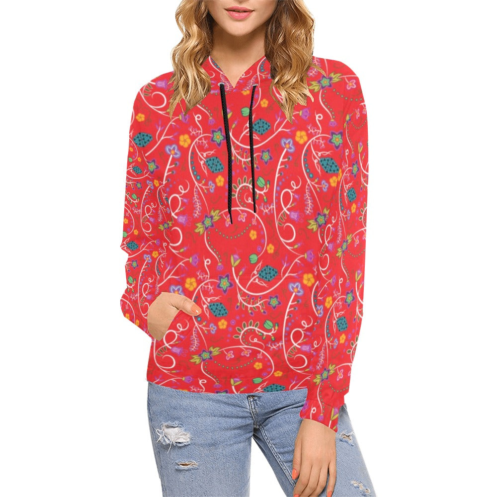 Fresh Fleur Fire Hoodie for Women (USA Size)