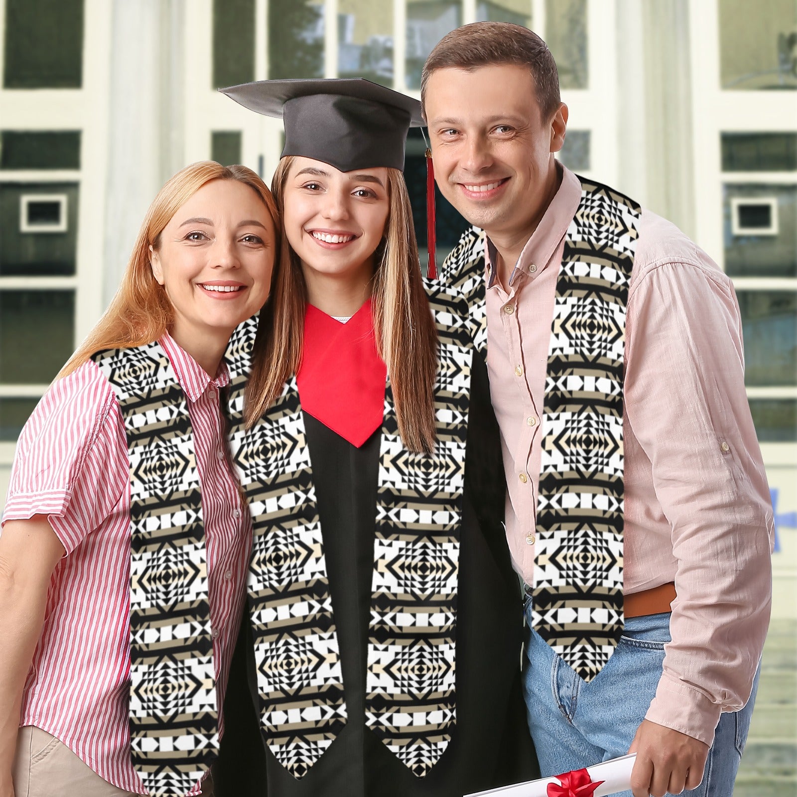 Black Rose Winter Canyon Graduation Stole