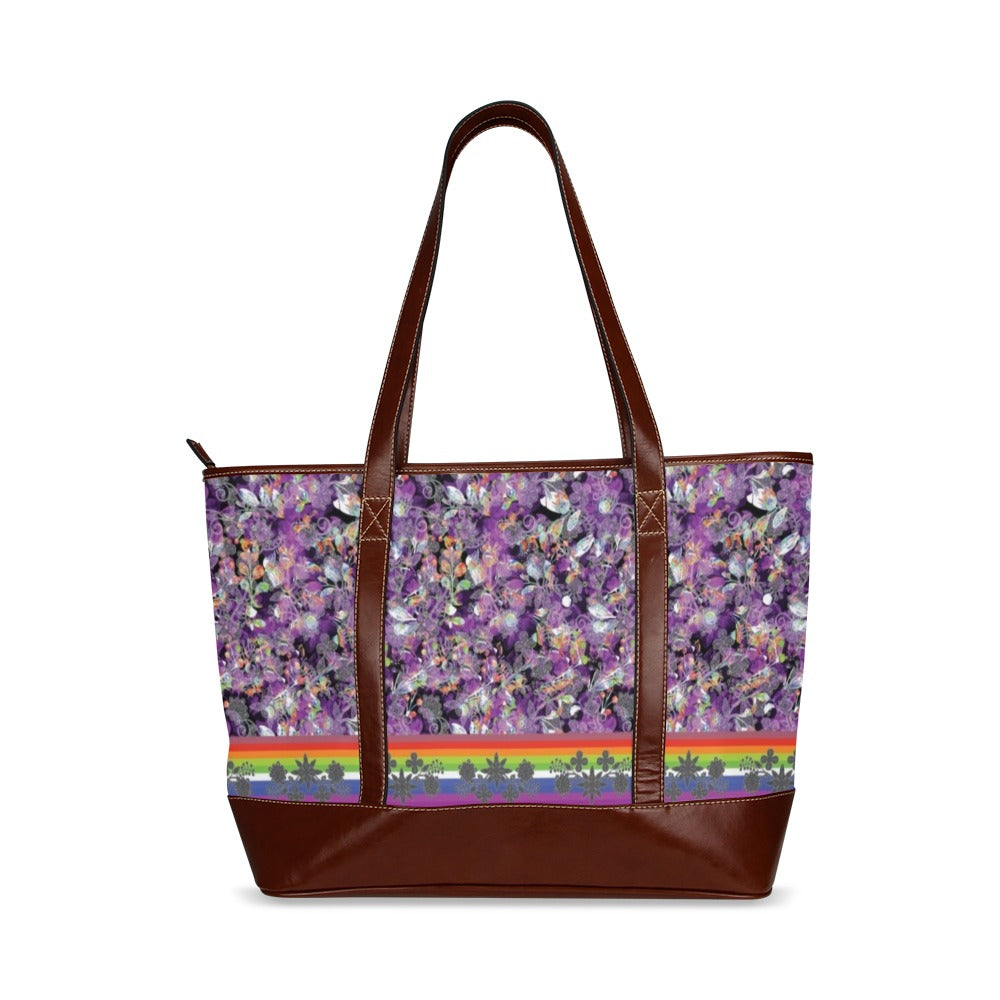 Culture in Nature Purple Tote Handbag