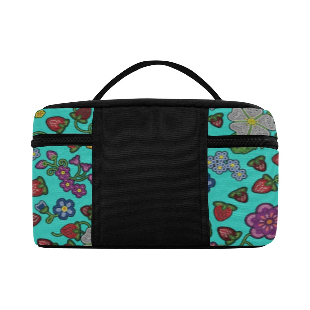 Berry Pop Turquoise Cosmetic Bag/Large