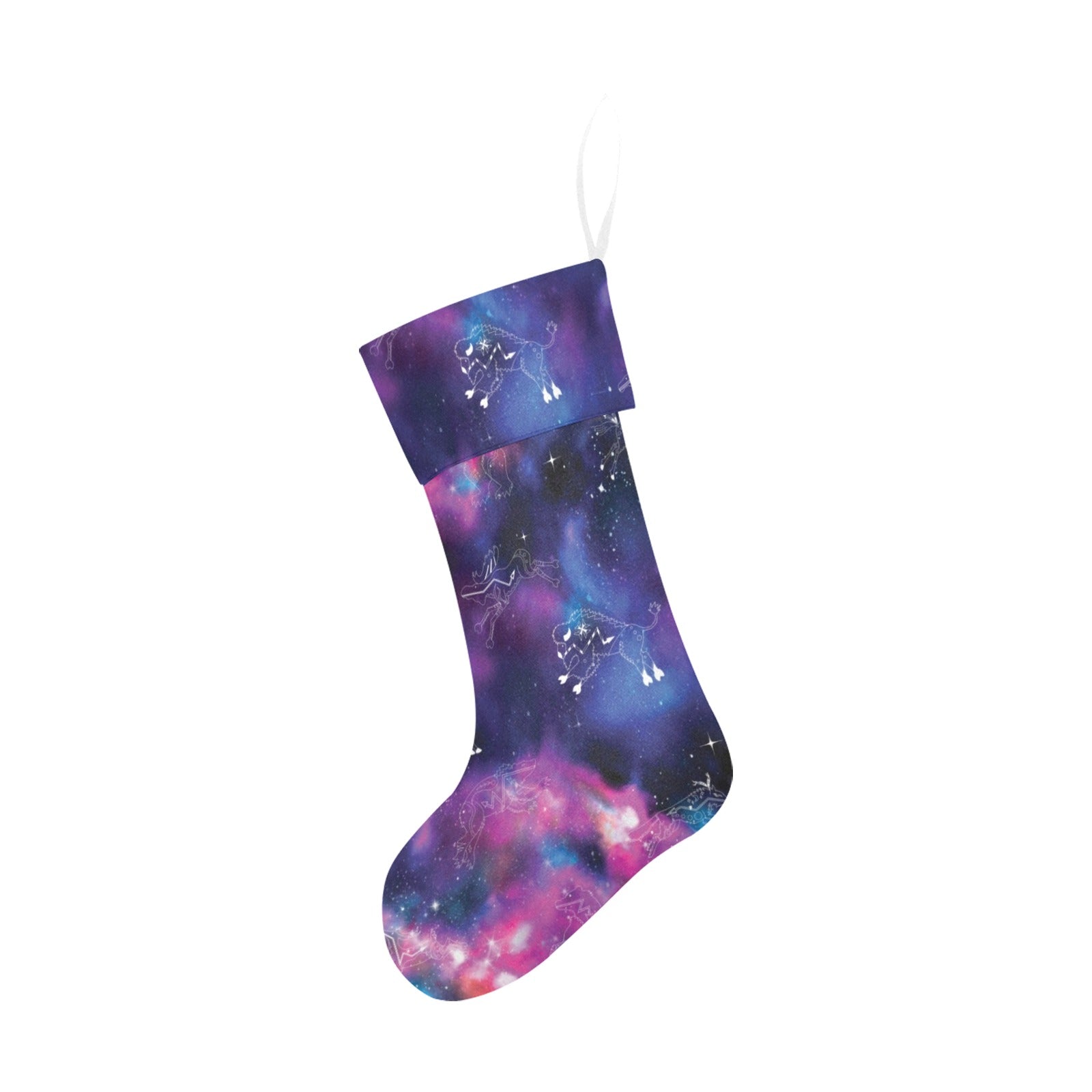 Animal Ancestors 1 Blue and Pink Christmas Stocking