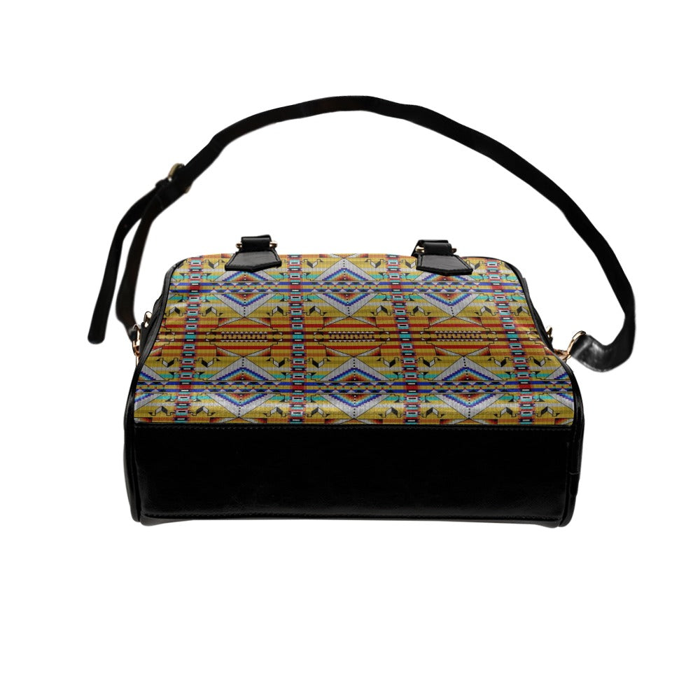 Medicine Blessing Yellow Shoulder Handbag