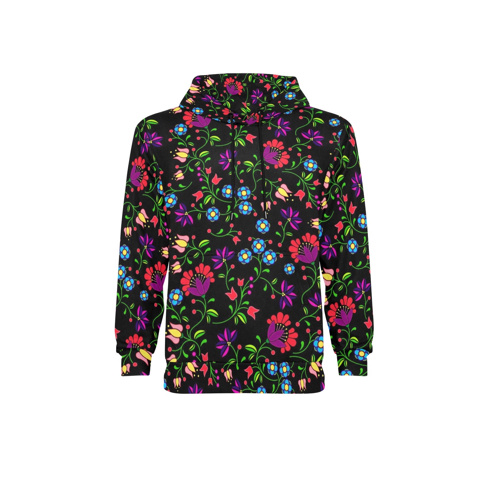 Fleur Indigine Men's Long Sleeve Fleece Hoodie