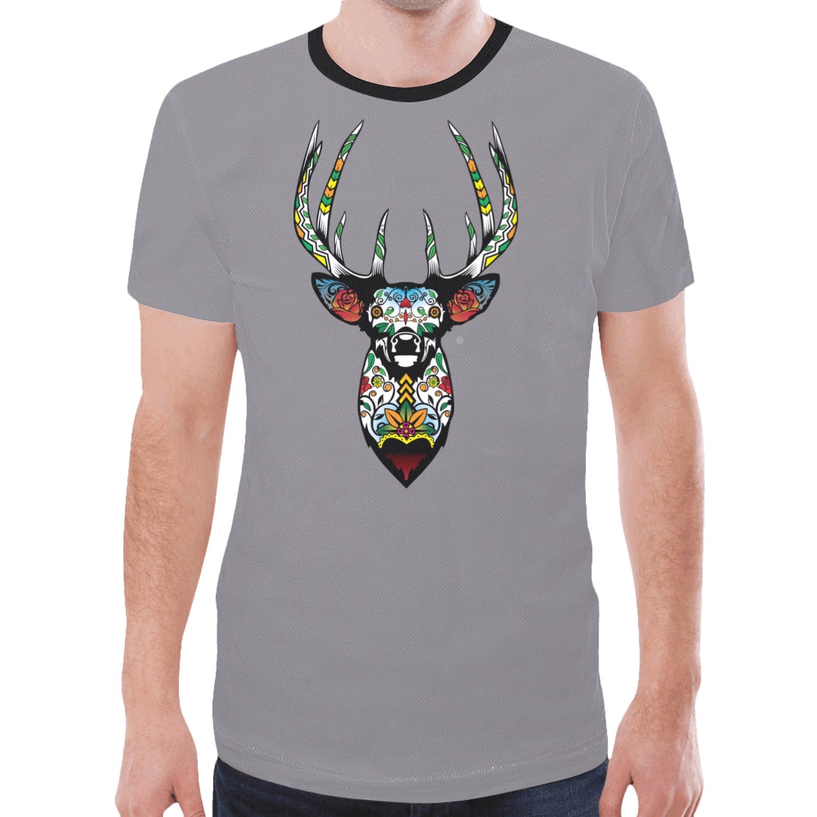 Elk Spirit Guide (Dark Gray) T-shirt for Men