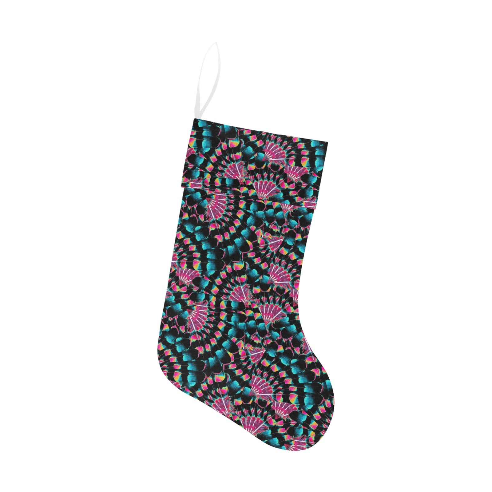 Hawk Feathers Heat Map Christmas Stocking