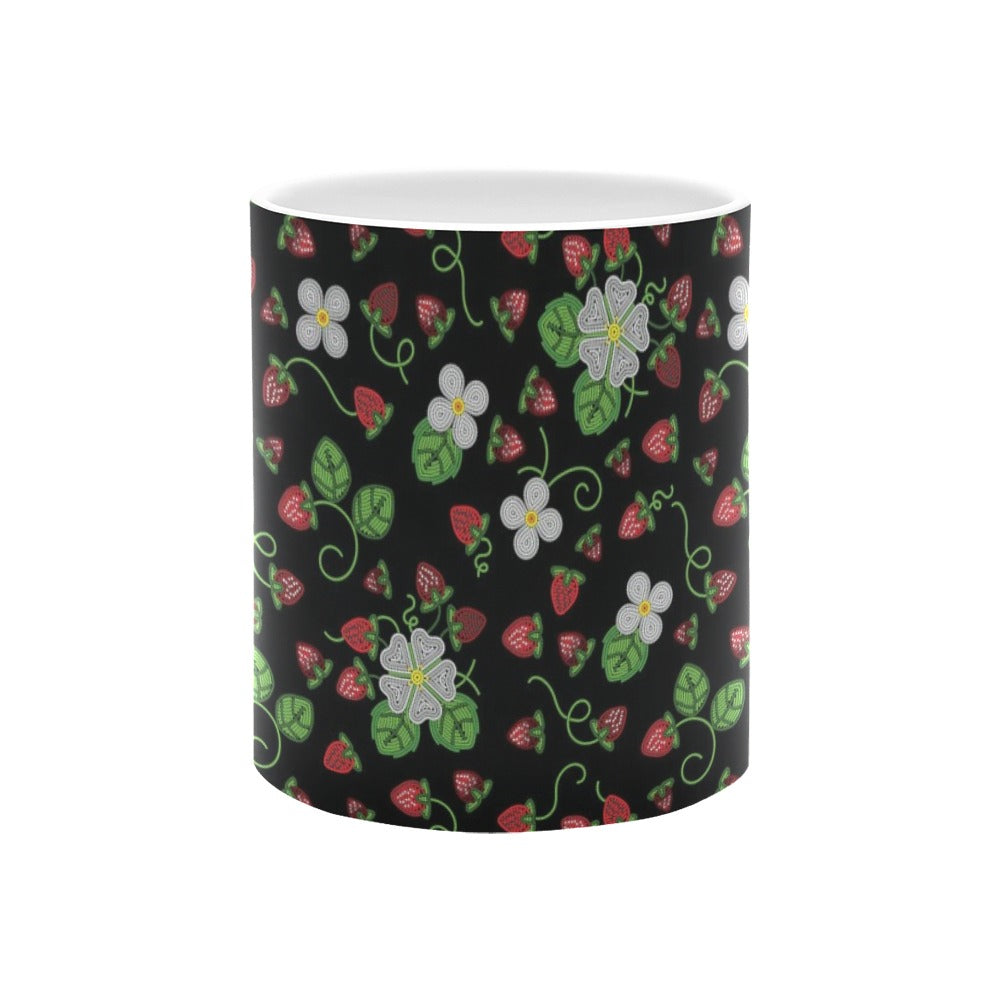 Strawberry Dreams Midnight White Mug(11OZ)