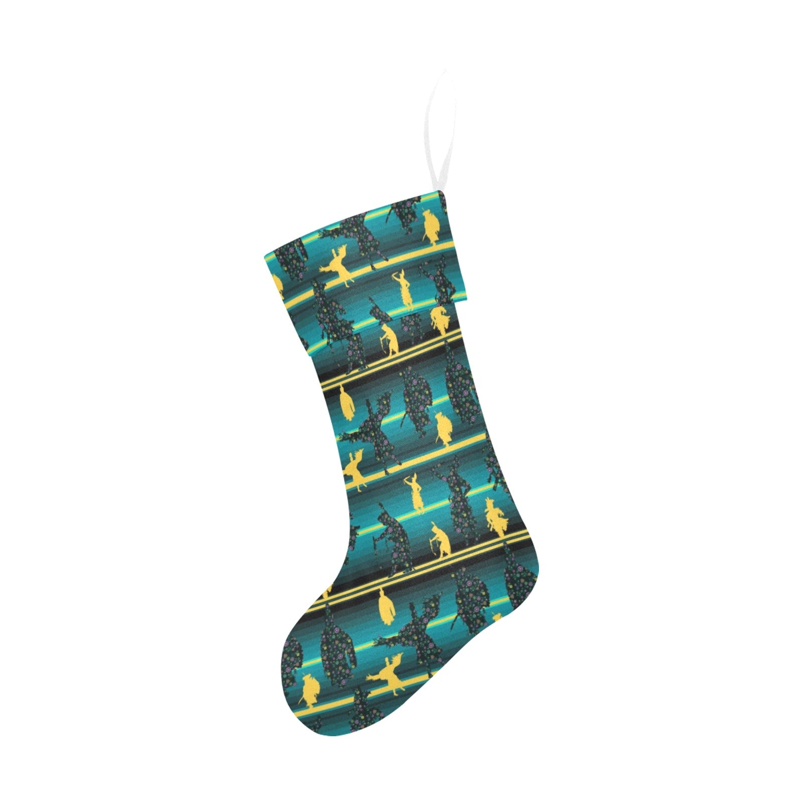 Dancers Inspire Green Christmas Stocking