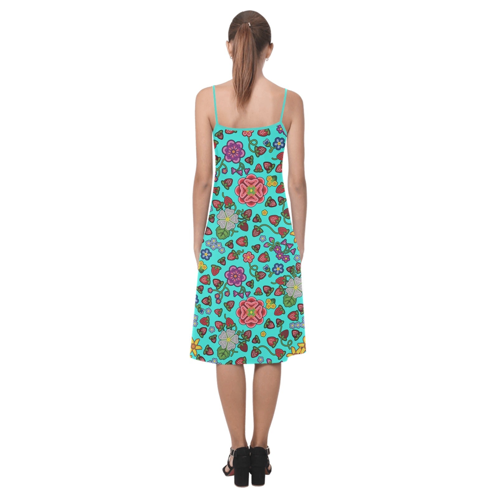 Berry Pop Turquoise Alcestis Slip Dress