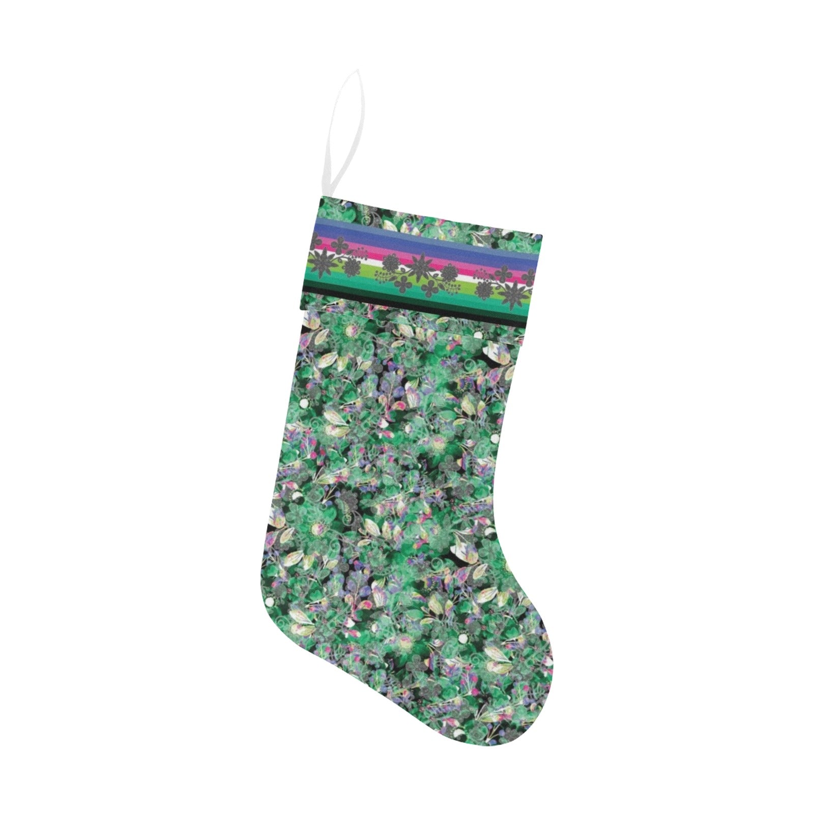 Culture in Nature Green Christmas Stocking