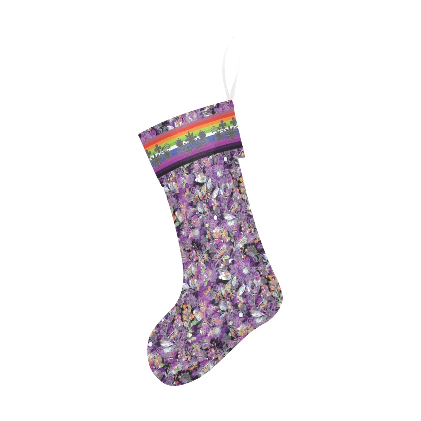 Culture in Nature Purple Christmas Stocking