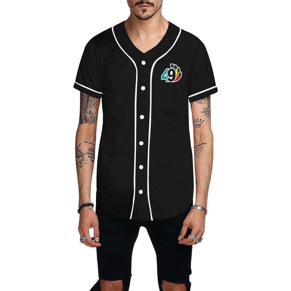 49 Dzine Logomark Dress Code All Over Print Baseball Jersey for Men (Model T50) All Over Print Baseball Jersey for Men (T50) e-joyer
