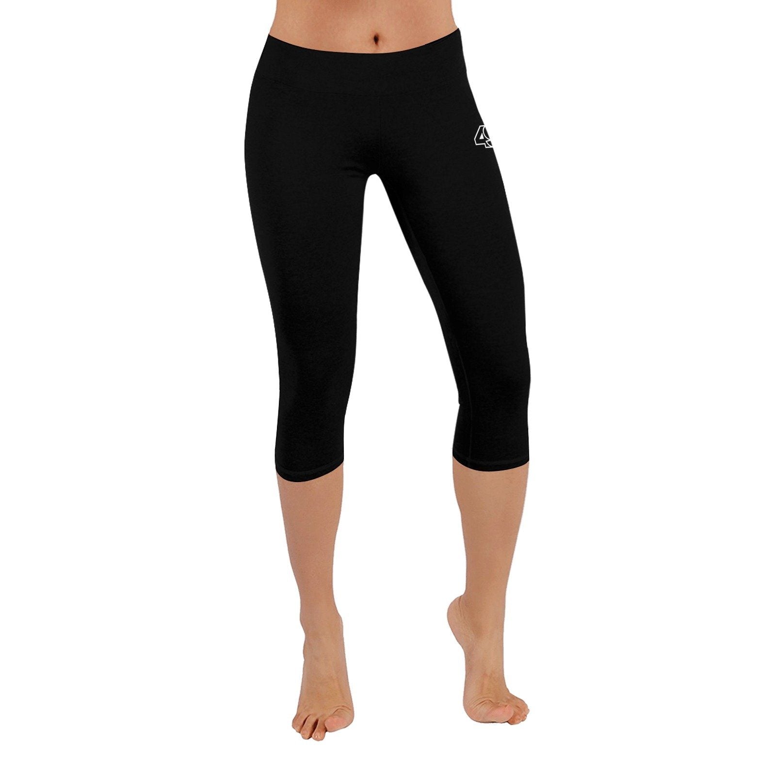 49 Dzine Logo Low Rise Capri Leggings 49 Dzine Logo Low Rise Capri Leggings