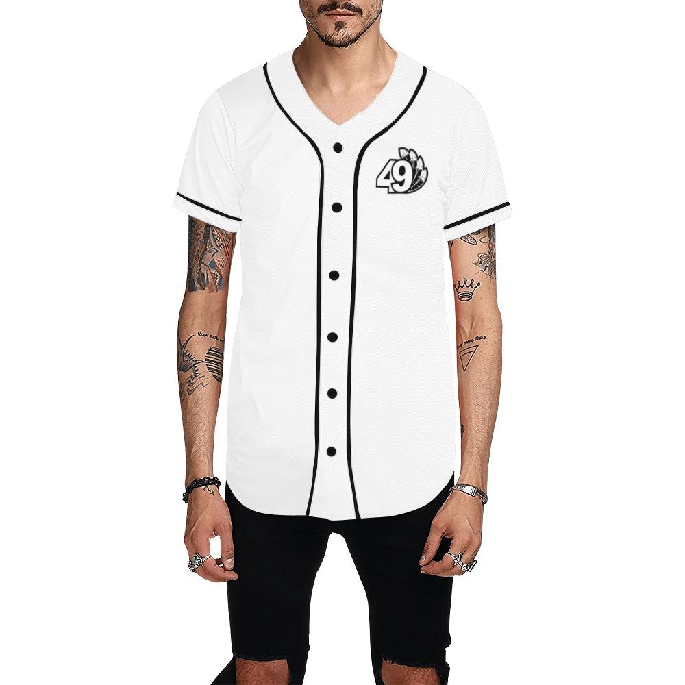 49 Dzine Logomark & Wordmark Dress Code All Over Print Baseball Jersey for Men (Model T50) All Over Print Baseball Jersey for Men (T50) e-joyer