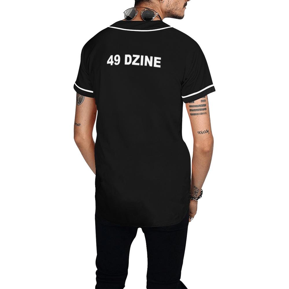 49 Dzine Logomark & Wordmark Dress Code All Over Print Baseball Jersey for Men (Model T50) All Over Print Baseball Jersey for Men (T50) e-joyer
