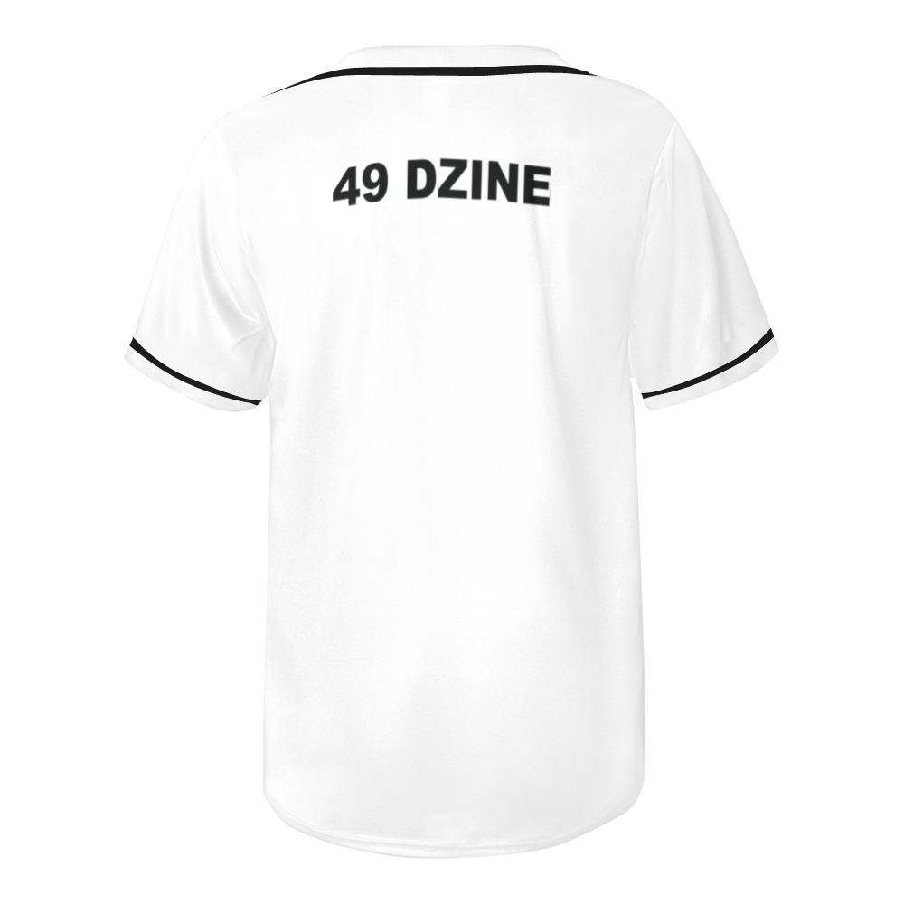 49 Dzine Logomark & Wordmark Dress Code All Over Print Baseball Jersey for Men (Model T50) All Over Print Baseball Jersey for Men (T50) e-joyer