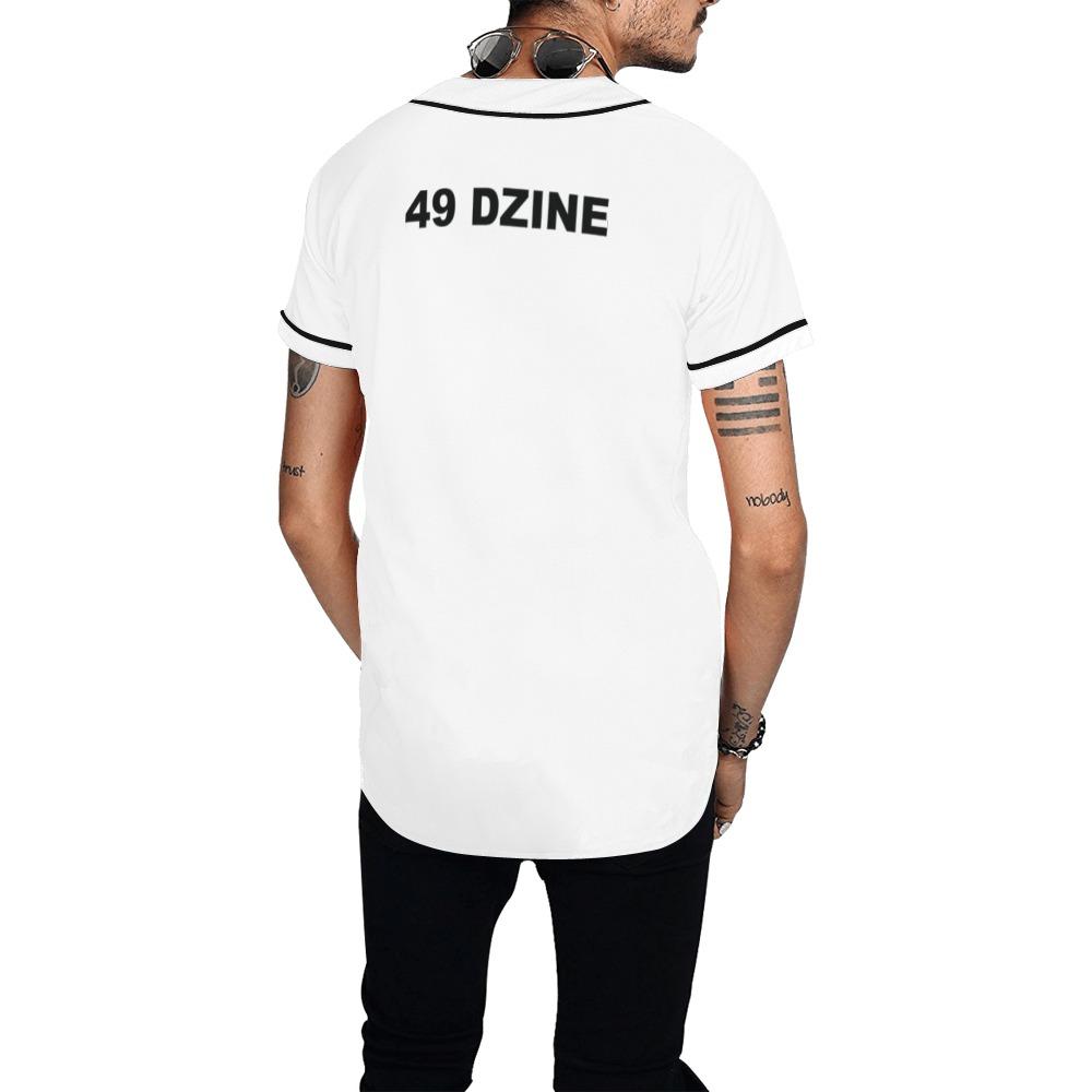 49 Dzine Logomark & Wordmark Dress Code All Over Print Baseball Jersey for Men (Model T50) All Over Print Baseball Jersey for Men (T50) e-joyer