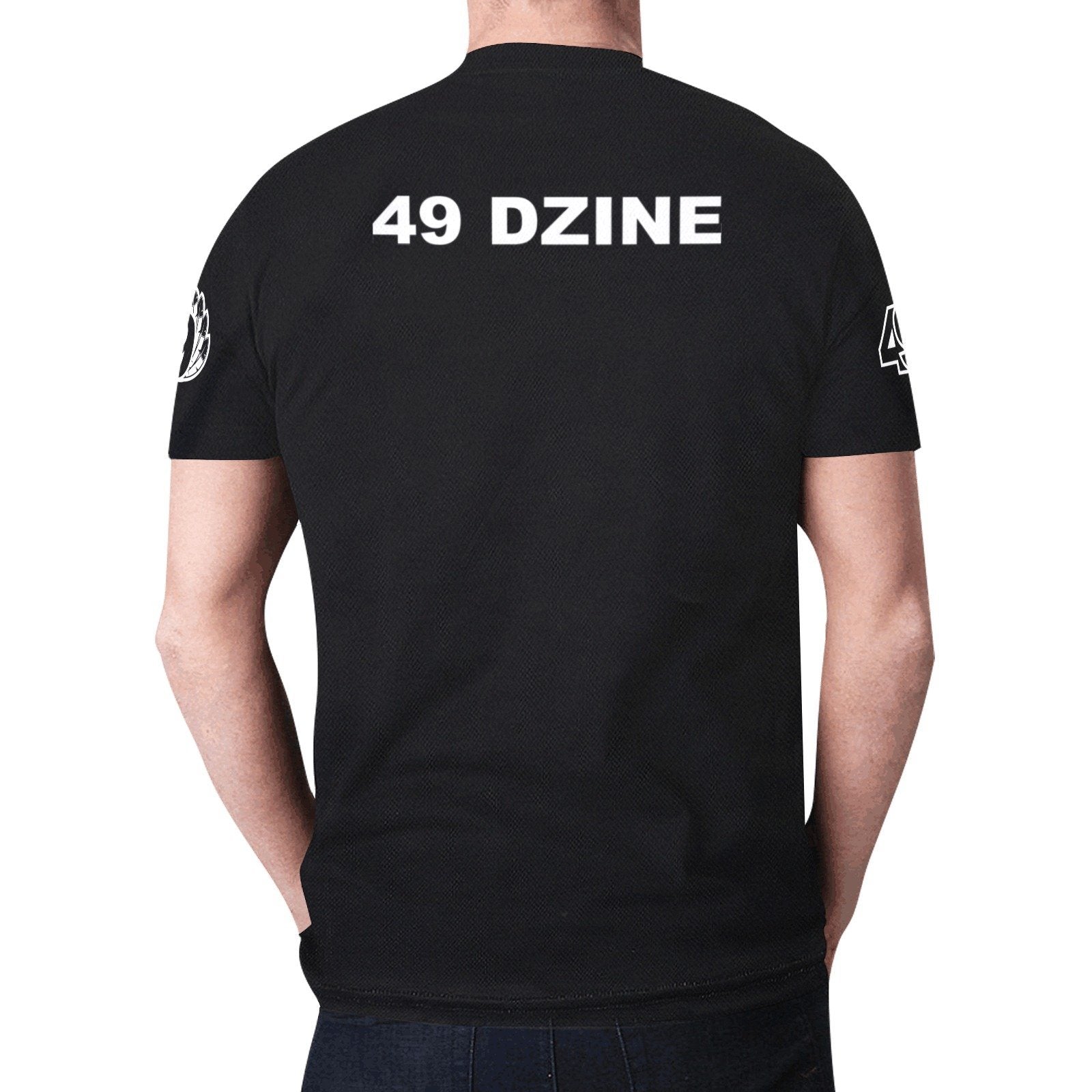 49 Dzine Logomark & Wordmark Shoulders Dress Code New All Over Print T-shirt for Men (Model T45) New All Over Print T-shirt for Men (T45) e-joyer