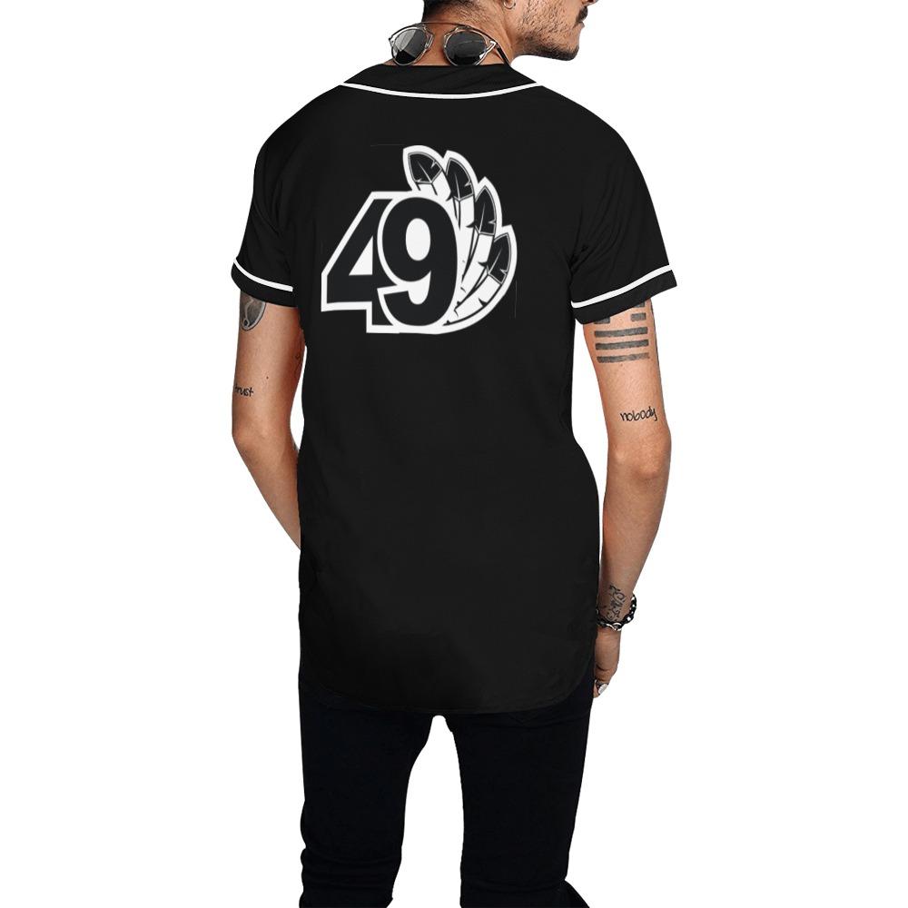 49 Dzine Wordmark Logomark Dress Code All Over Print Baseball Jersey for Men (Model T50) All Over Print Baseball Jersey for Men (T50) e-joyer