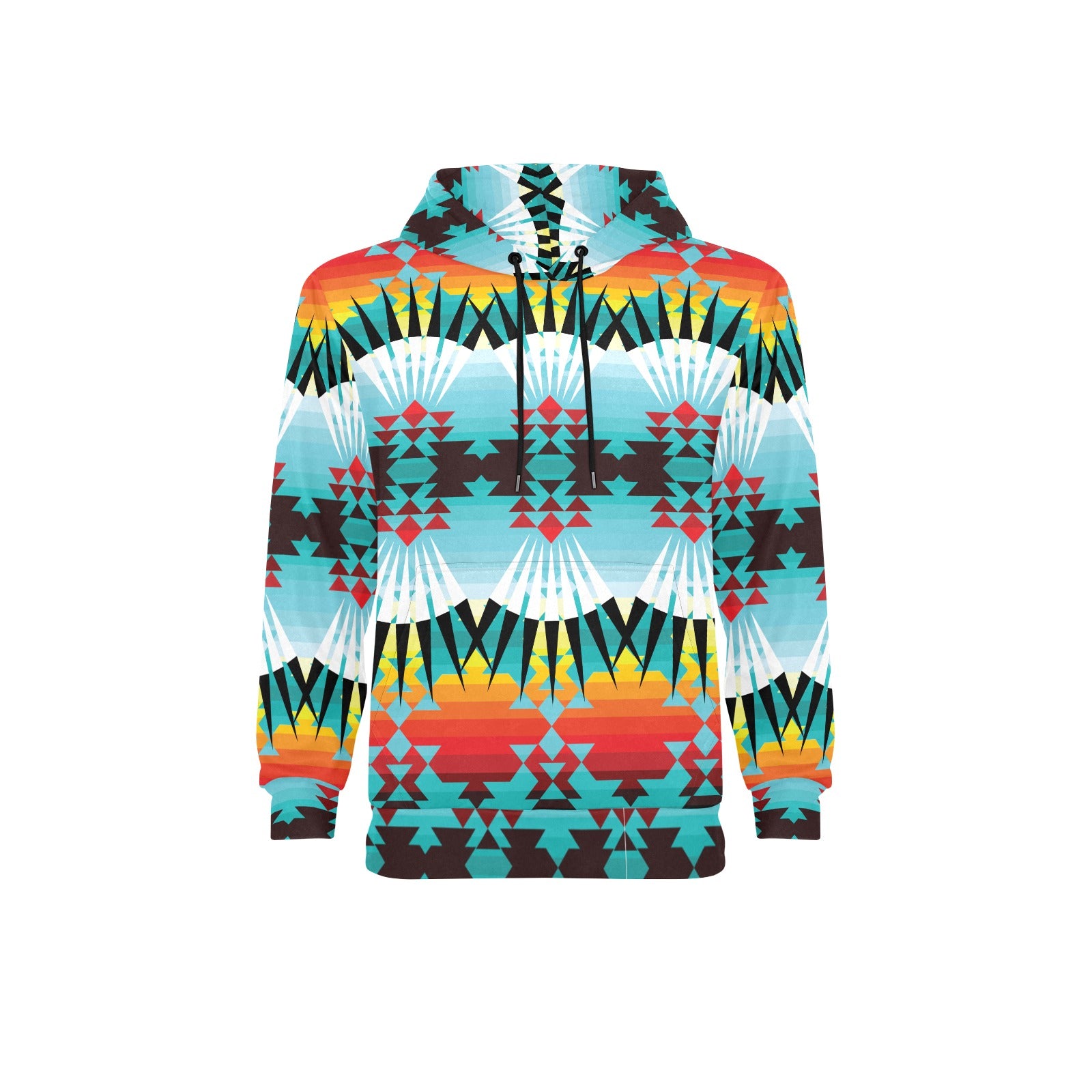 Ribbonwork Bustles Men's Long Sleeve Fleece Hoodie