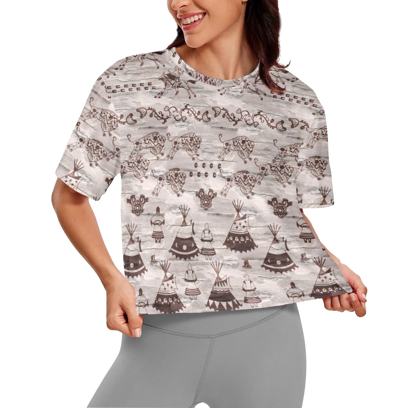 Heart of The Forest Women's Cropped T-shirt