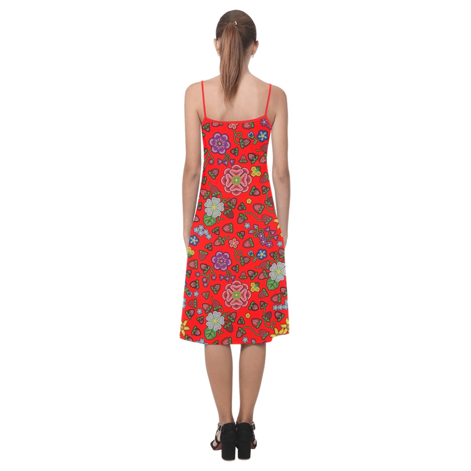 Berry Pop Fire Alcestis Slip Dress