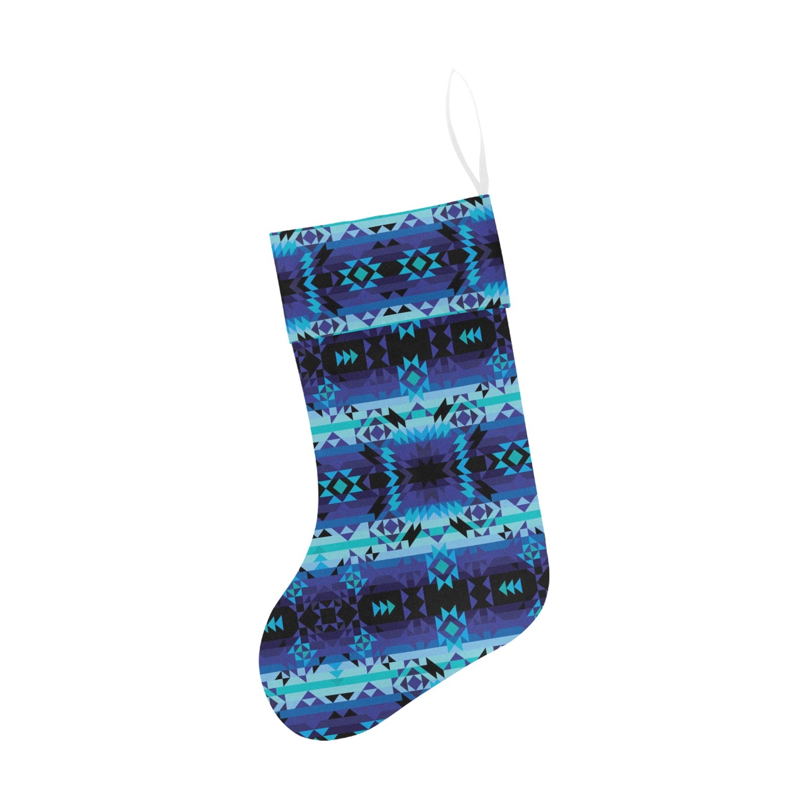 Blue Star Christmas Stocking