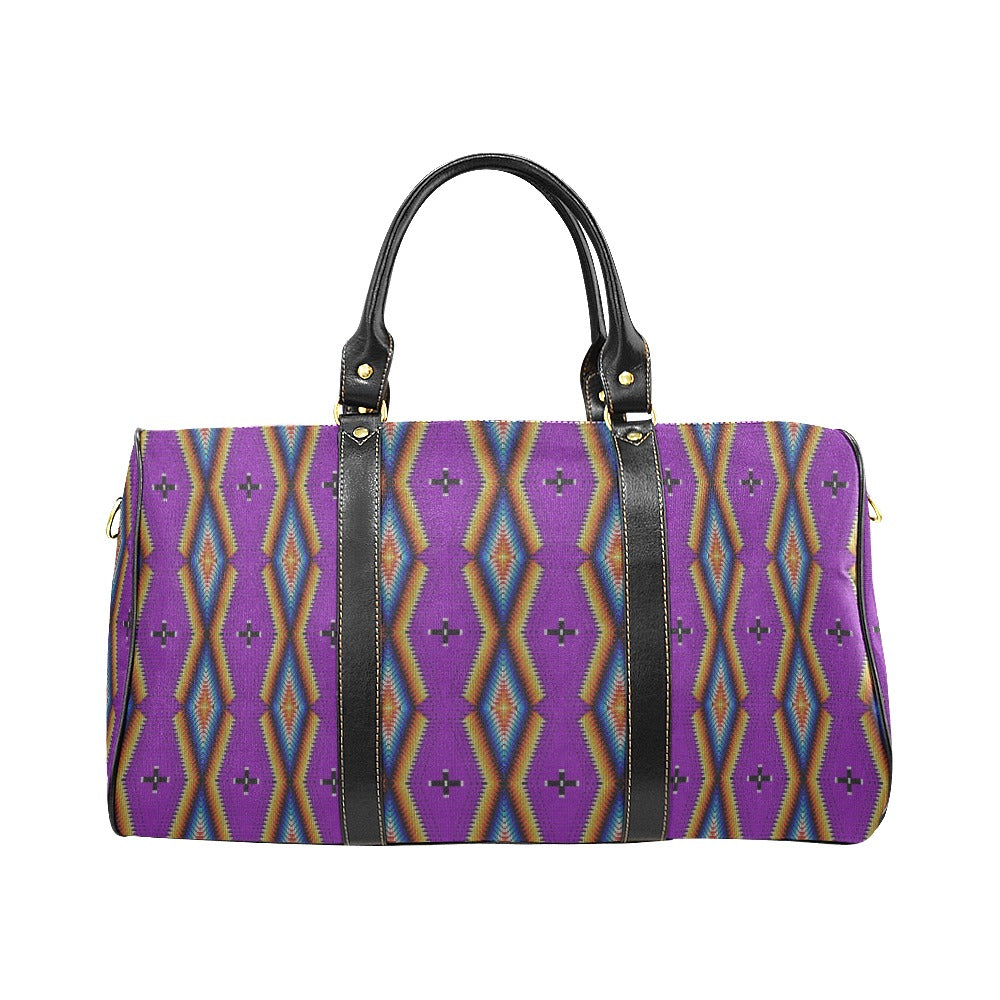 Diamond in the Bluff Purple Waterproof Travel Bag