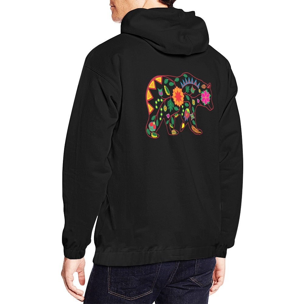 Floral Bear Hoodie for Men (USA Size)