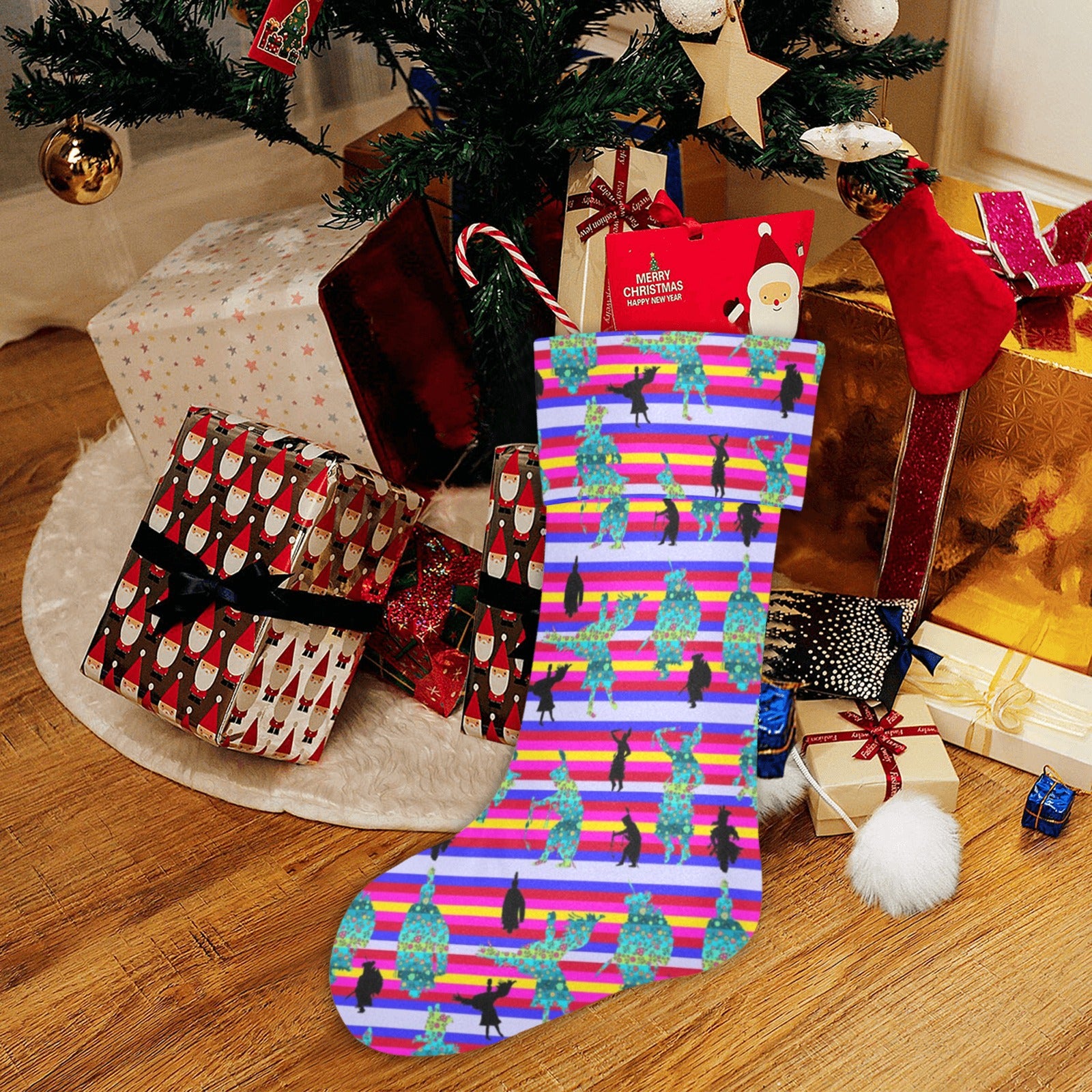 Dancers Sky Dance Christmas Stocking