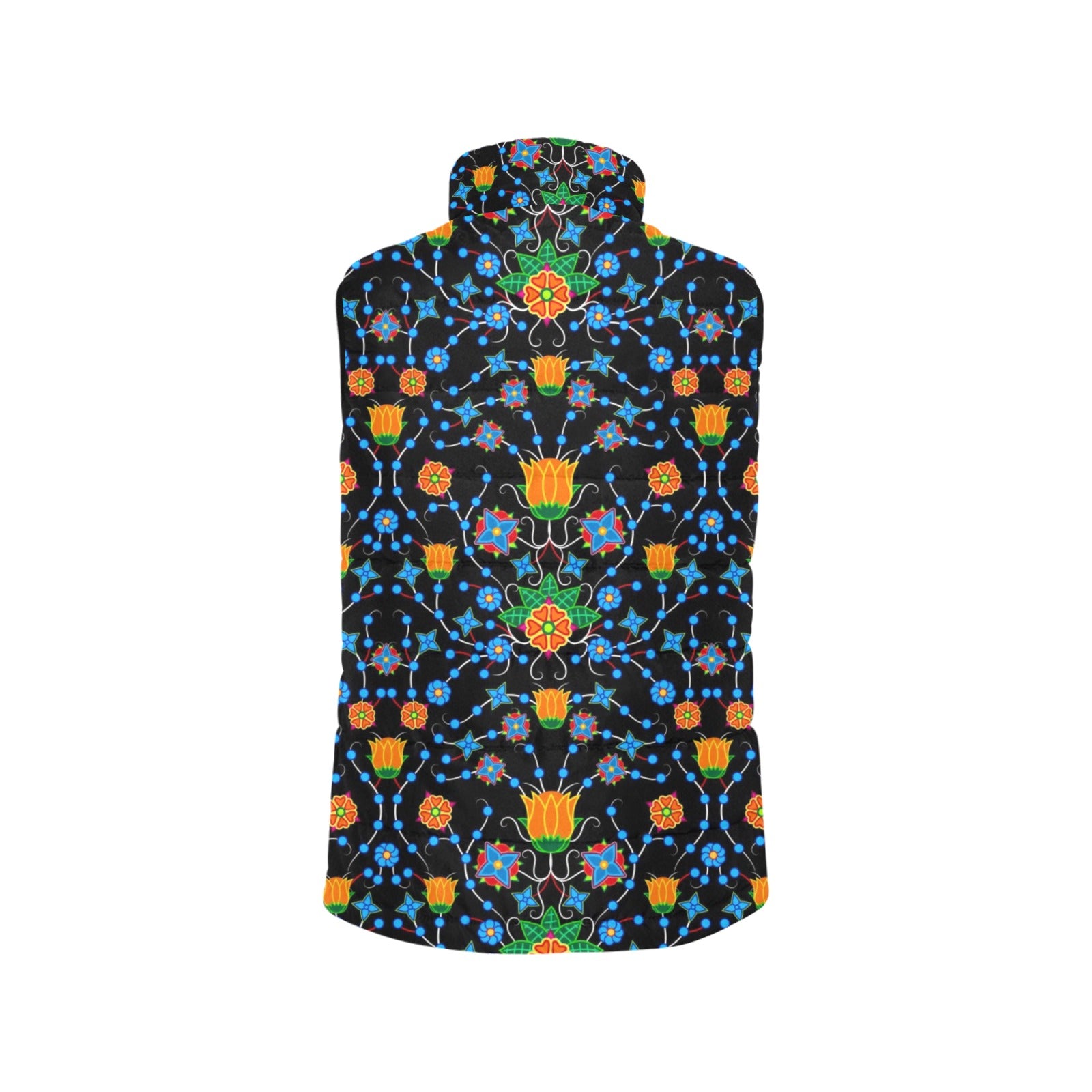 Floral Damask Men's Padded Vest Jacket
