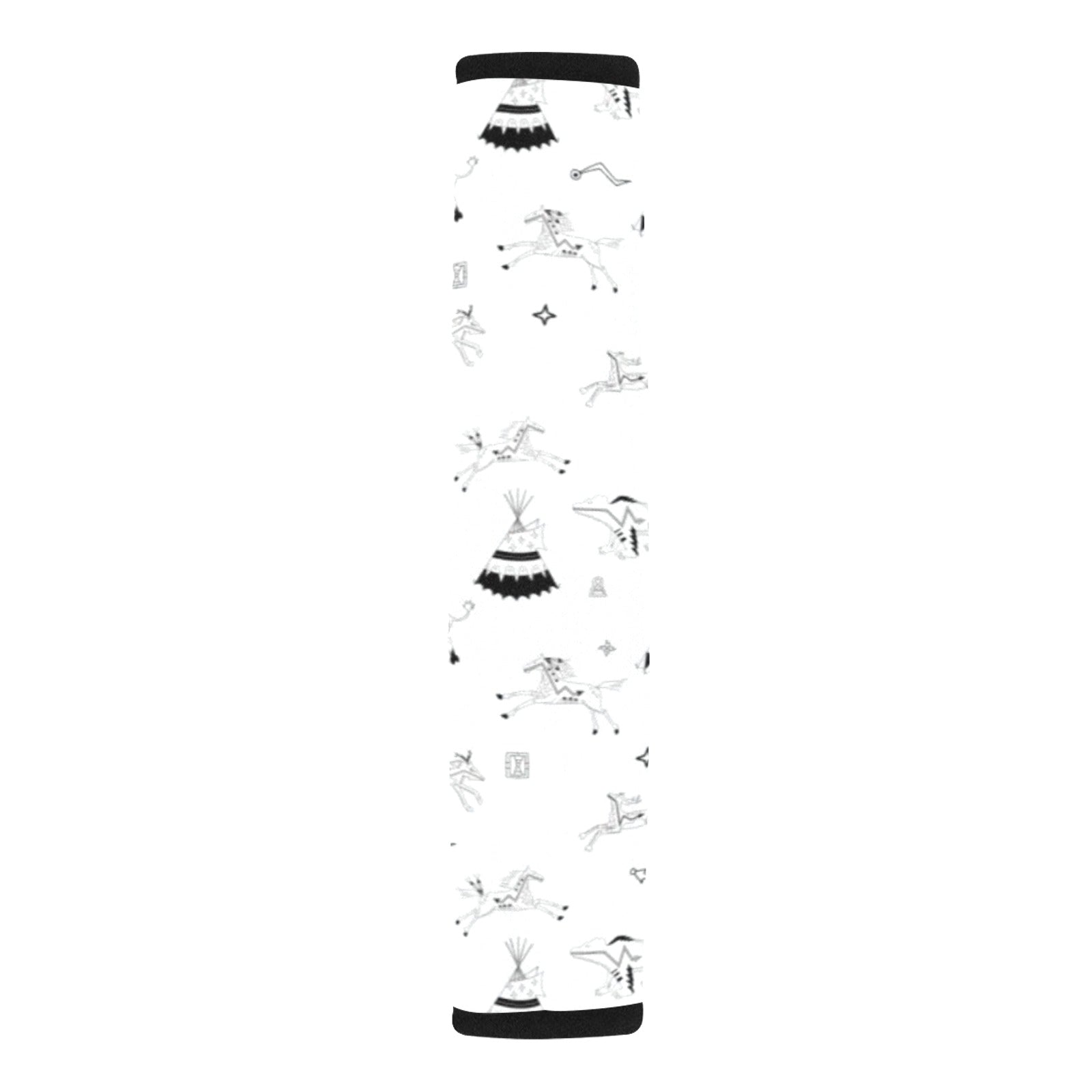 Ledger Dabbles White Car Seat Belt Cover 7''x12.6'' (Pack of 2)