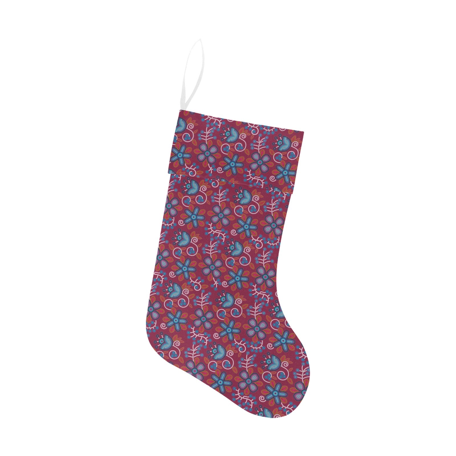 Cardinal Garden Christmas Stocking
