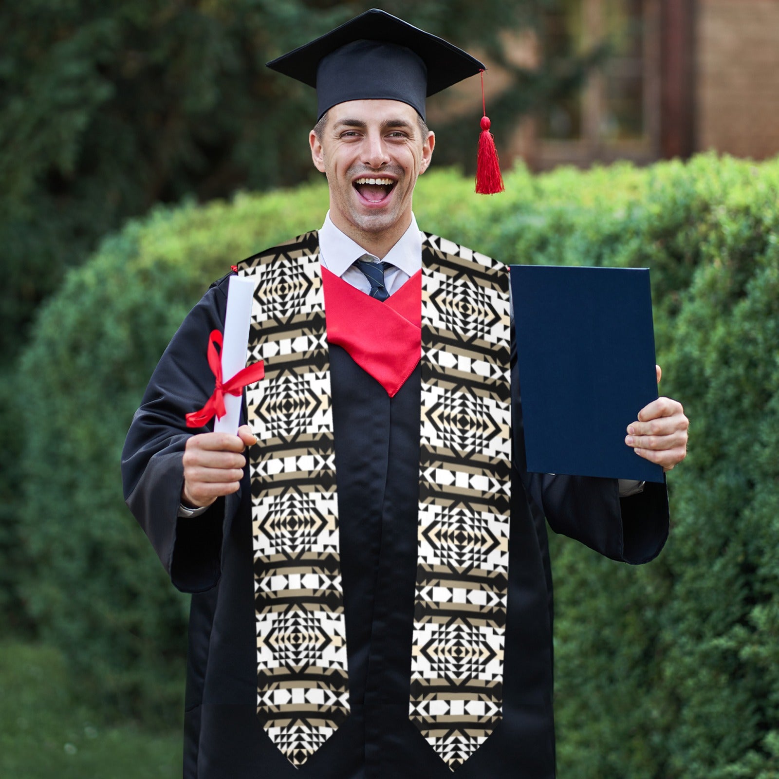 Black Rose Winter Canyon Graduation Stole