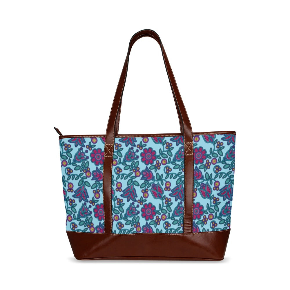 Beaded Nouveau Marine Tote Handbag