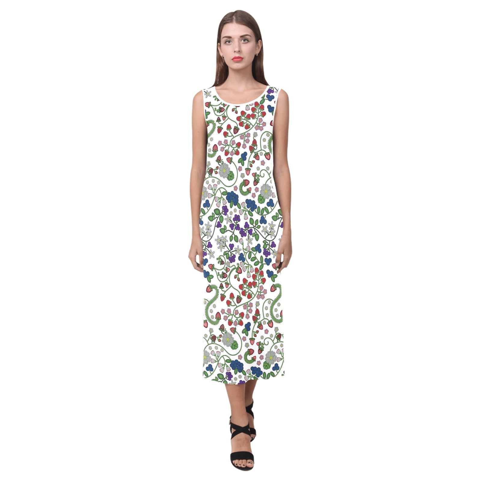 Kinship Ties Phaedra Sleeveless Open Fork Long Dress