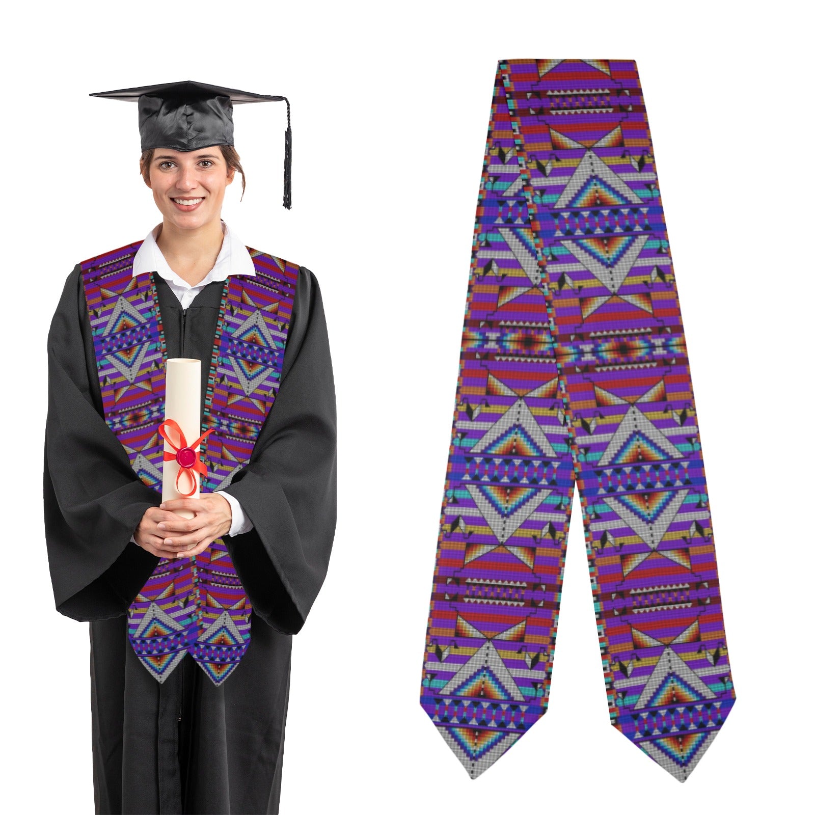 Medicine Blessing Purple Graduation Stole