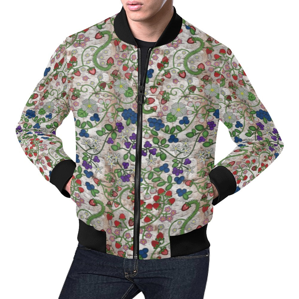 Grandmother Stories Br Bark All Over Print Bomber Jacket for Men