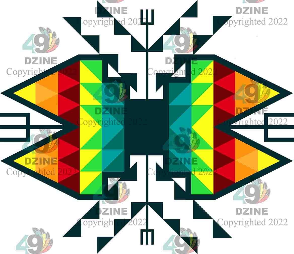 6-inch Geometric Transfer Sacred Trust Transfers 49 Dzine Sacred Trust