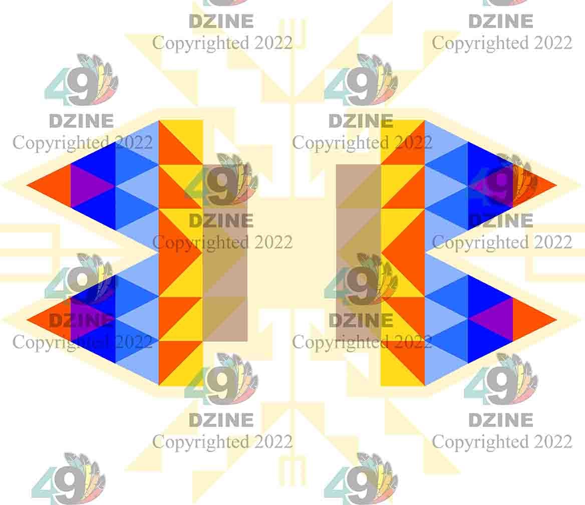 6-inch Geometric Transfer Sacred Trust Transfers 49 Dzine Sacred Trust Fire