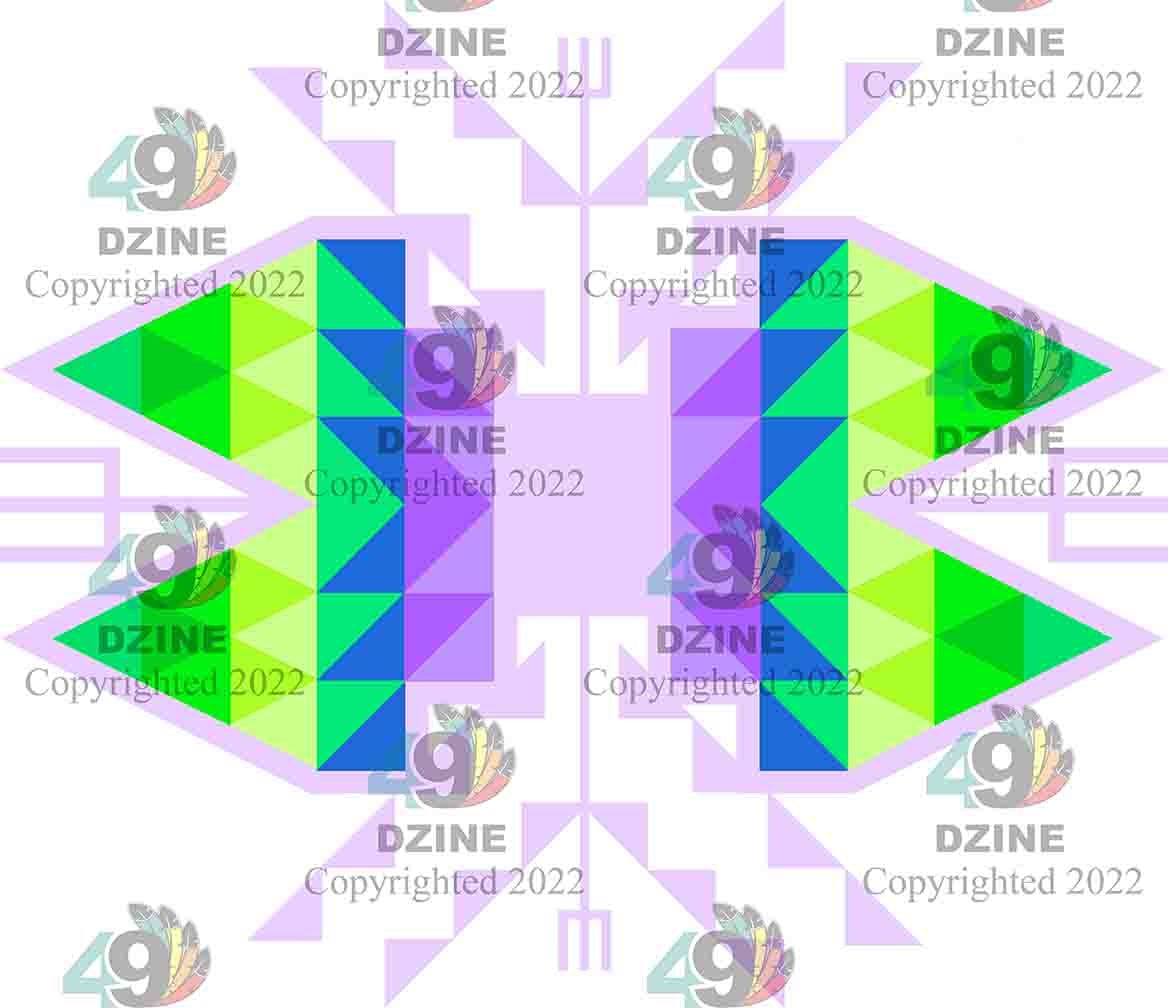 6-inch Geometric Transfer Sacred Trust Transfers 49 Dzine Sacred Trust Lavender