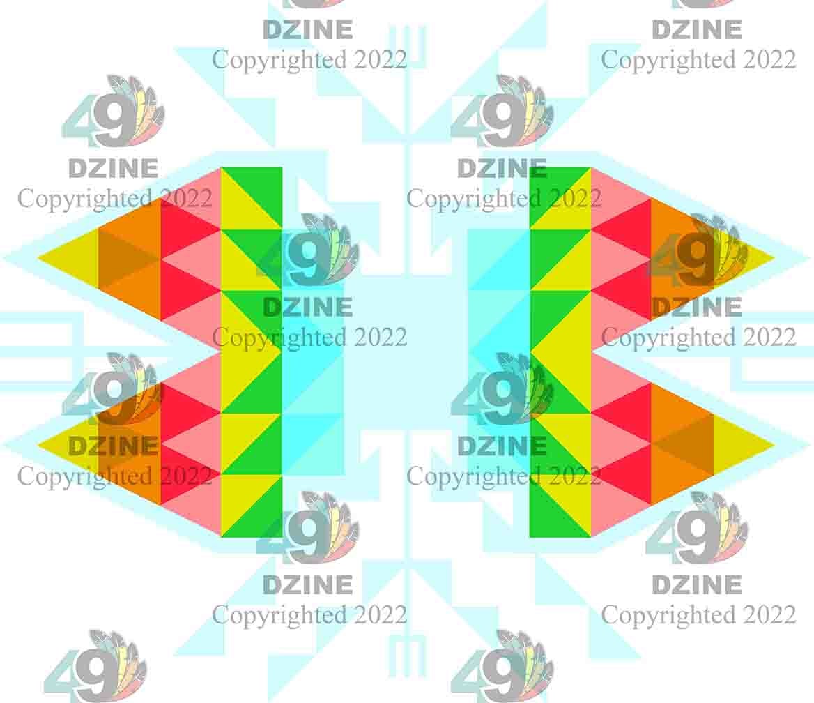 6-inch Geometric Transfer Sacred Trust Transfers 49 Dzine Sacred Trust Sky