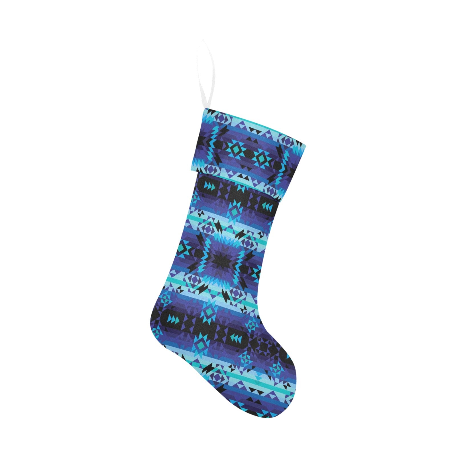Blue Star Christmas Stocking
