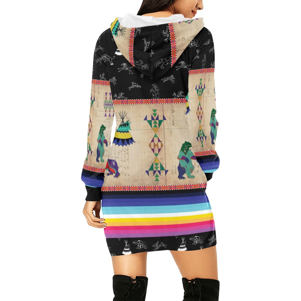 Bear Ledger Black Sky Hoodie Dress
