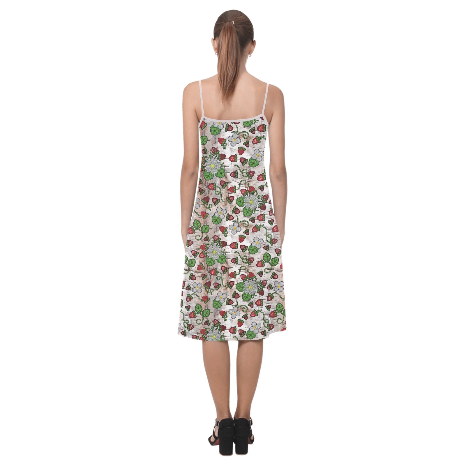 Strawberry Dreams Br Bark Alcestis Slip Dress